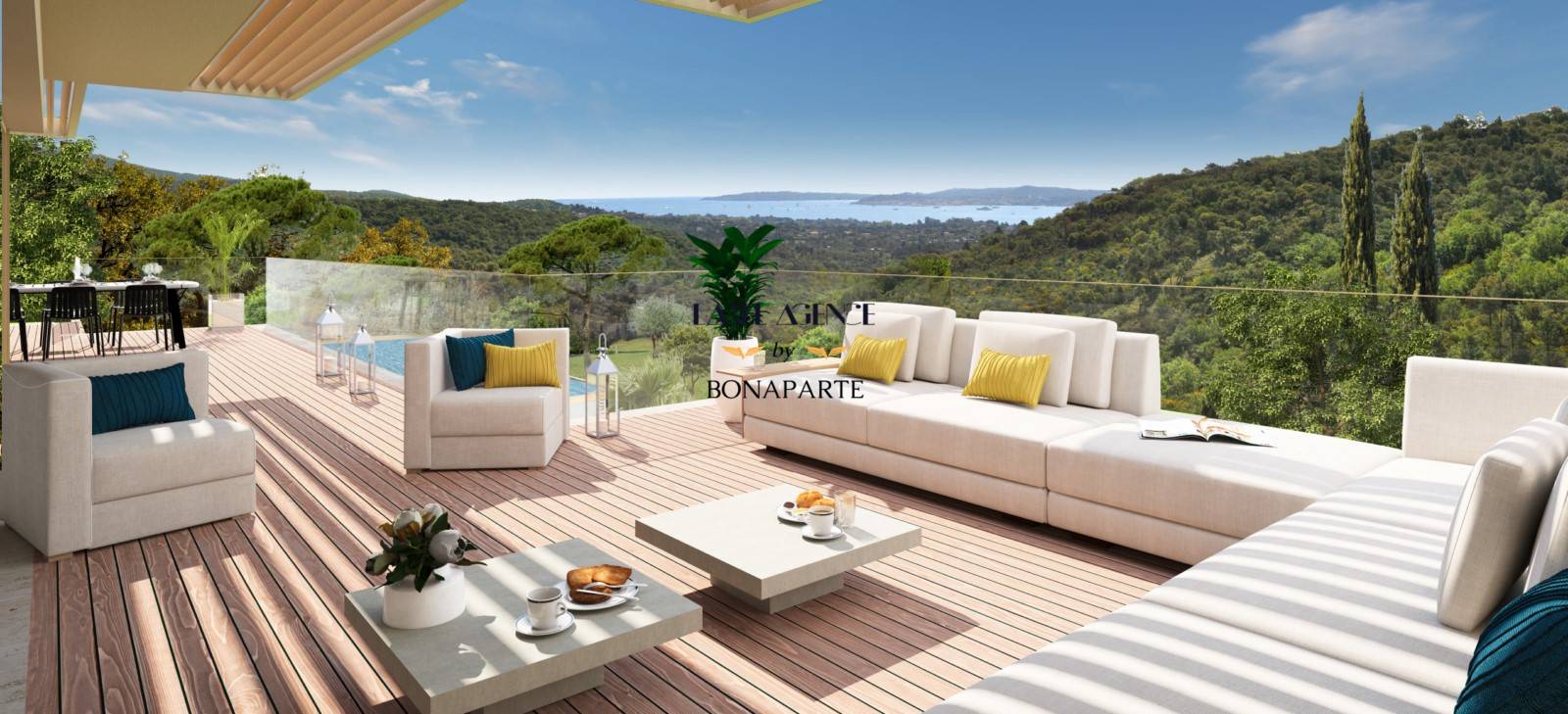 Villa Grimaud neuve vue mer à vendre