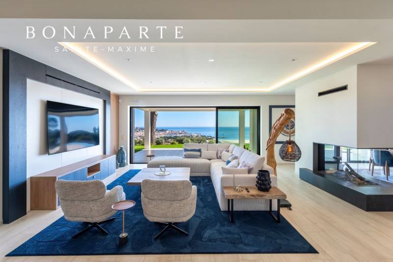 Sainte-Maxime : villa neuve à vendre avec prestations haut de gamme et vue mer