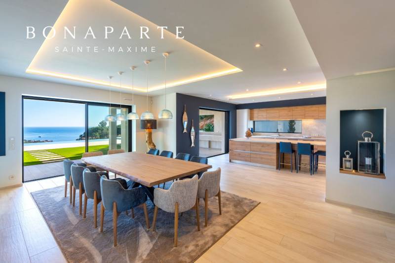 Immobilier à vendre à Sainte-Maxime : villa contemporaine avec vue sur la Méditerranée