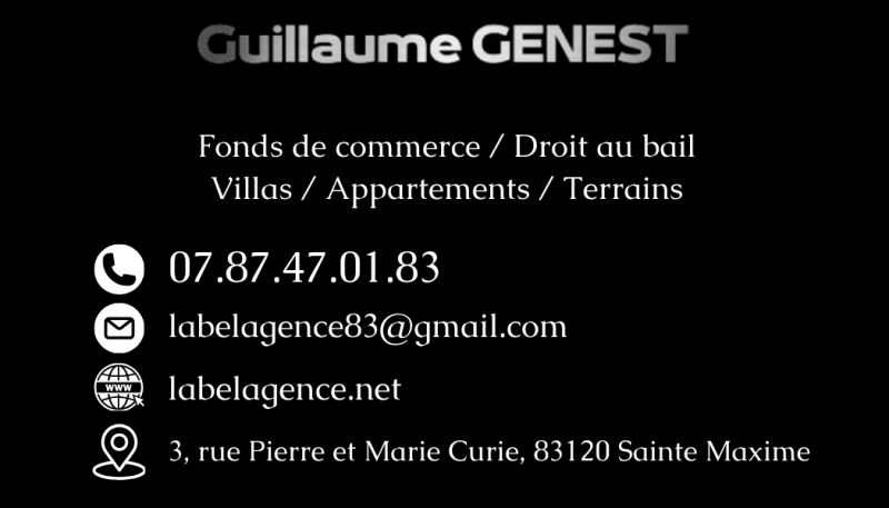 Droit au bail à Sainte Maxime dans le var avec vitrine secteur passant 